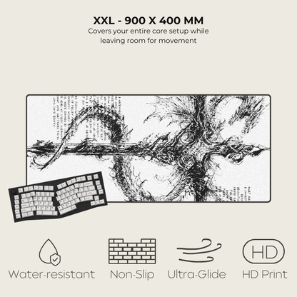Cybersigilism Mousepads White XXL 3