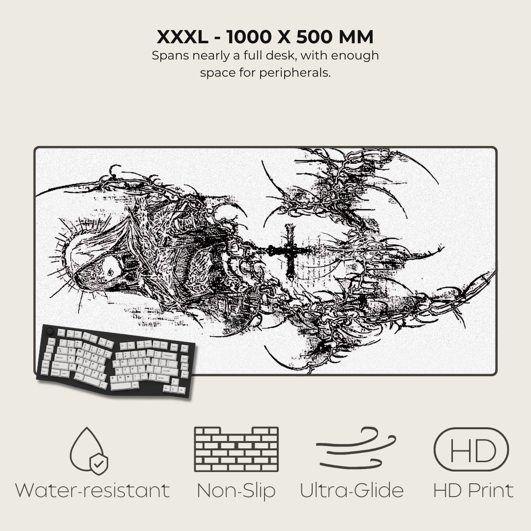Cybersigilism Mousepads White XXXL 1
