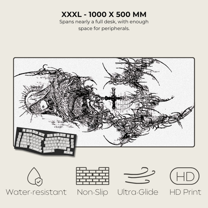 Cybersigilism Mousepads White XXXL 1