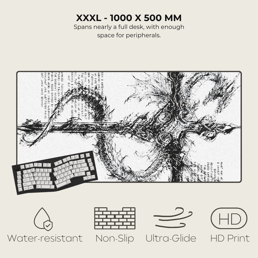 Cybersigilism Mousepads White XXXL 3