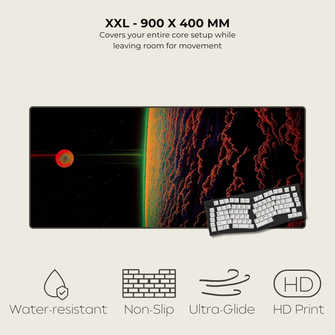 Echoes Beyond The Sun Cosmic Surrealism Mousepads XXL