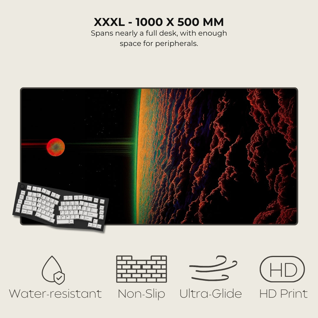 Echoes Beyond The Sun Cosmic Surrealism Mousepads XXXL