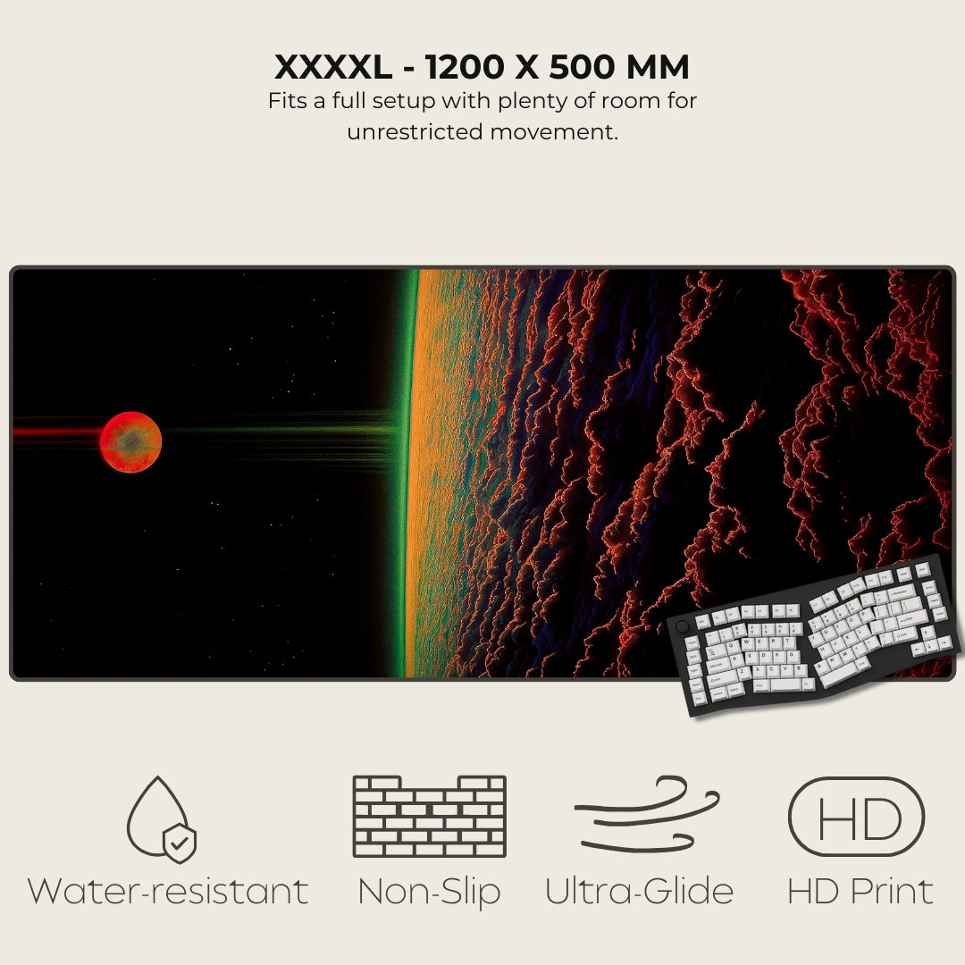 Echoes Beyond The Sun Cosmic Surrealism Mousepads XXXXL