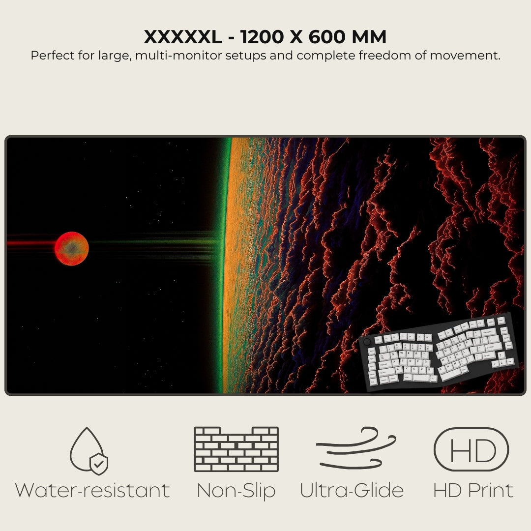 Echoes Beyond The Sun Cosmic Surrealism Mousepads XXXXXL