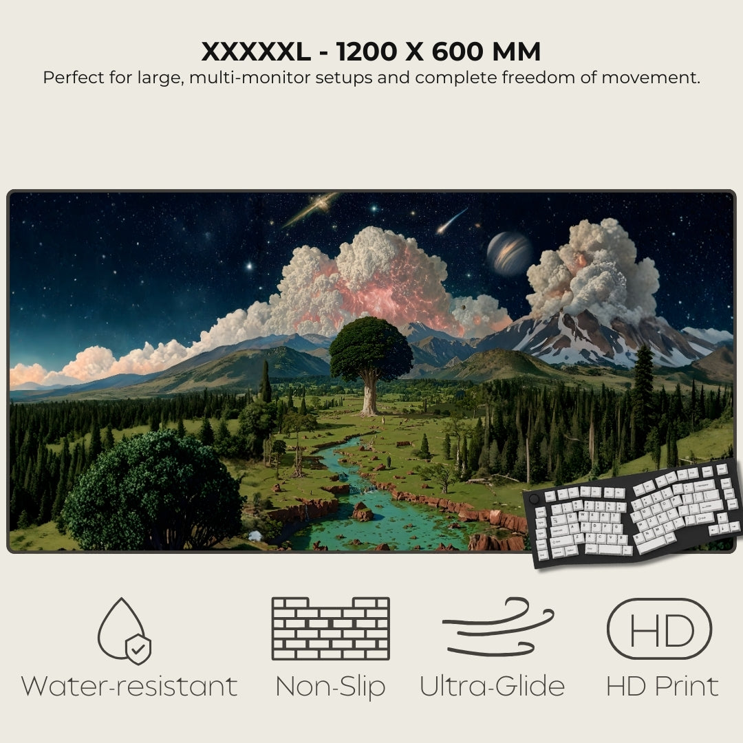 Echoes of Another Life Cosmic Surrealism Mousepads XXXXXL