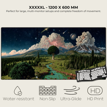 Echoes of Another Life Cosmic Surrealism Mousepads XXXXXL