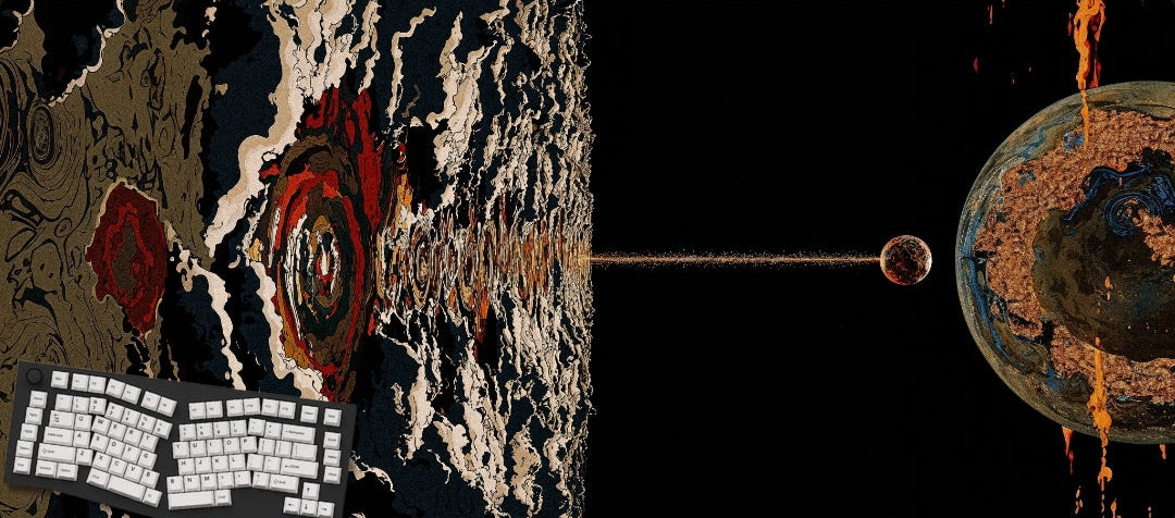 Impact Vector Cosmic Surrealism Mouse Pads