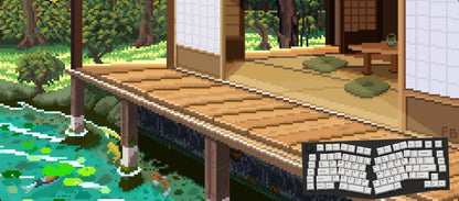 Spring Garden Shimeiso Pixel Art Mousepad