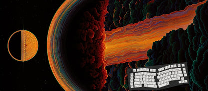 Temporal Aurora Cosmic Surrealism Mouse Pads