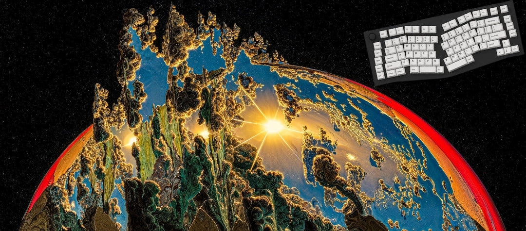 The Familiar Horizon Cosmic Surrealism Mouse Pads