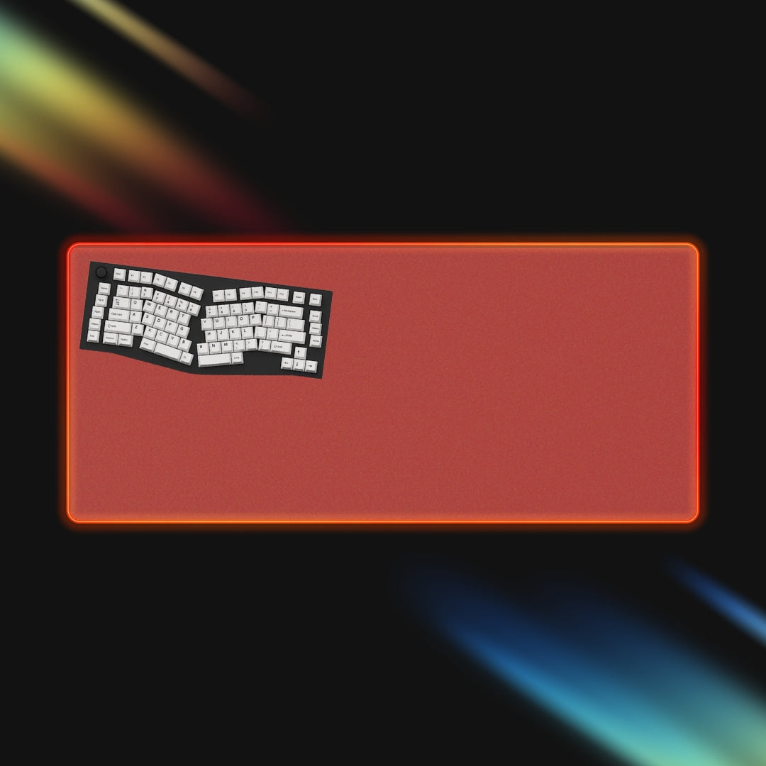 xxl red rgb mousepad