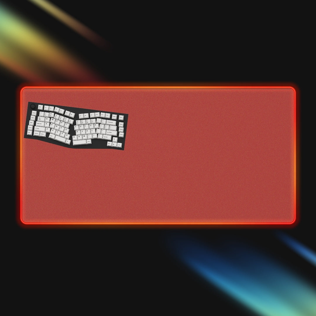 xxxl red rgb mousepad