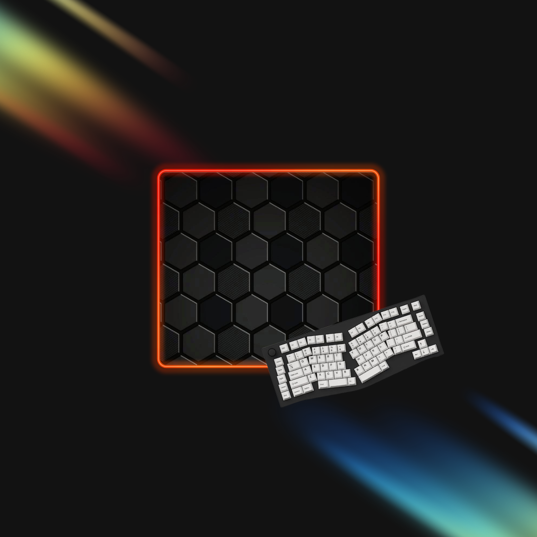 Hexagonal mousepad with rgb